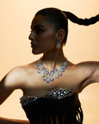 Ocean Bloom Pearl & Tanzanite Diamond Necklace