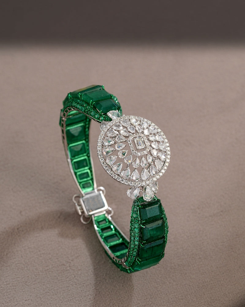 The Emerald Axis Cuff