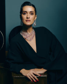 Blush Royale Morganite & Sapphire Grand Necklace