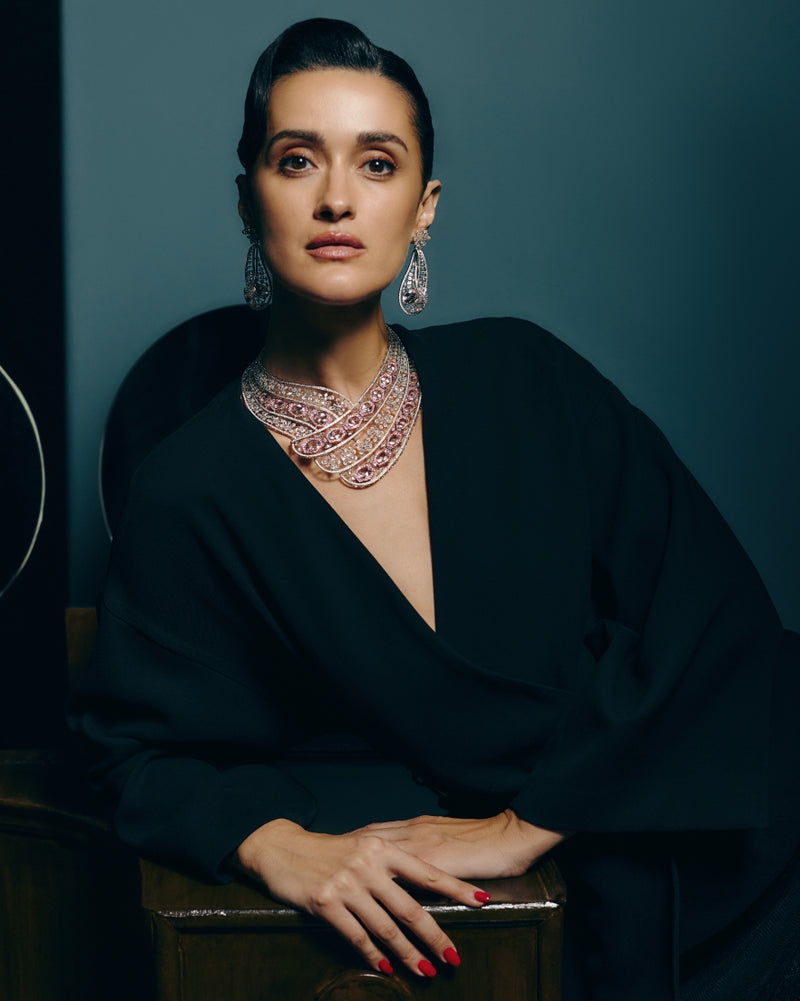 Blush Royale Morganite & Sapphire Grand Necklace