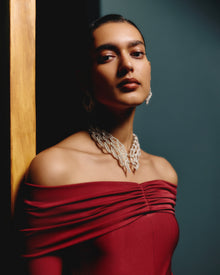 Classic Silhouette Diamond Collar Necklace