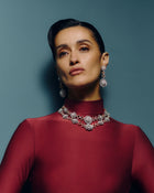 Regal Halo Diamond Necklace