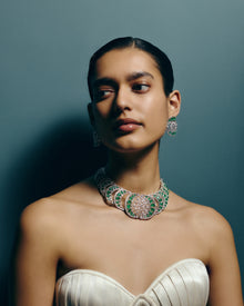 Verdant Majesty Zambian Emerald Diamond Necklace