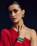 Emerald Crown Diamond Stud Drops