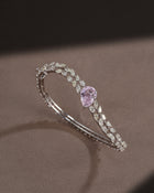 The Kunzite Halo Cuff
