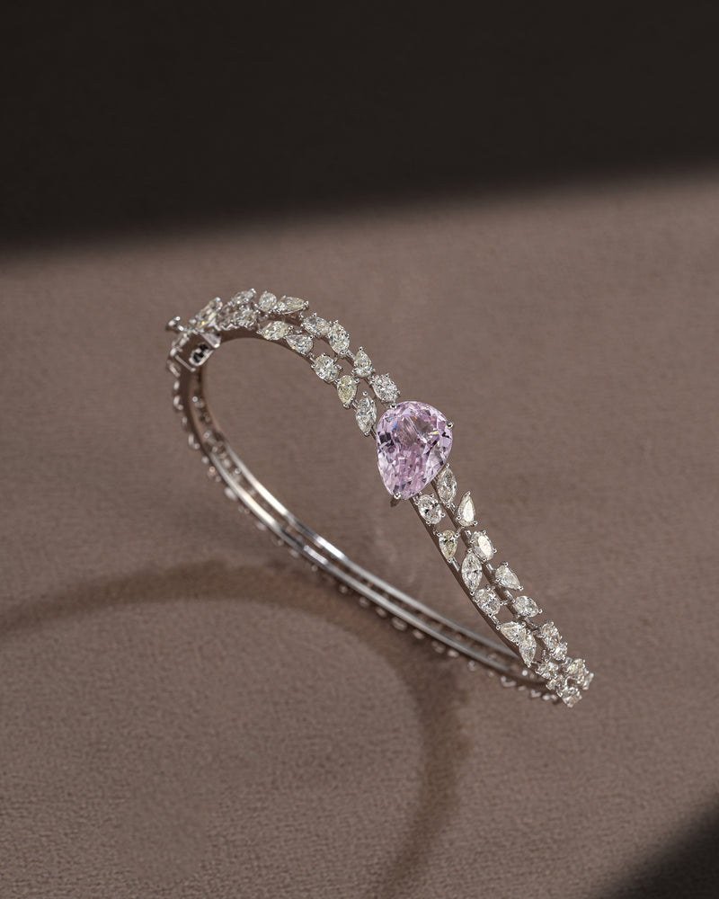 The Kunzite Halo Cuff