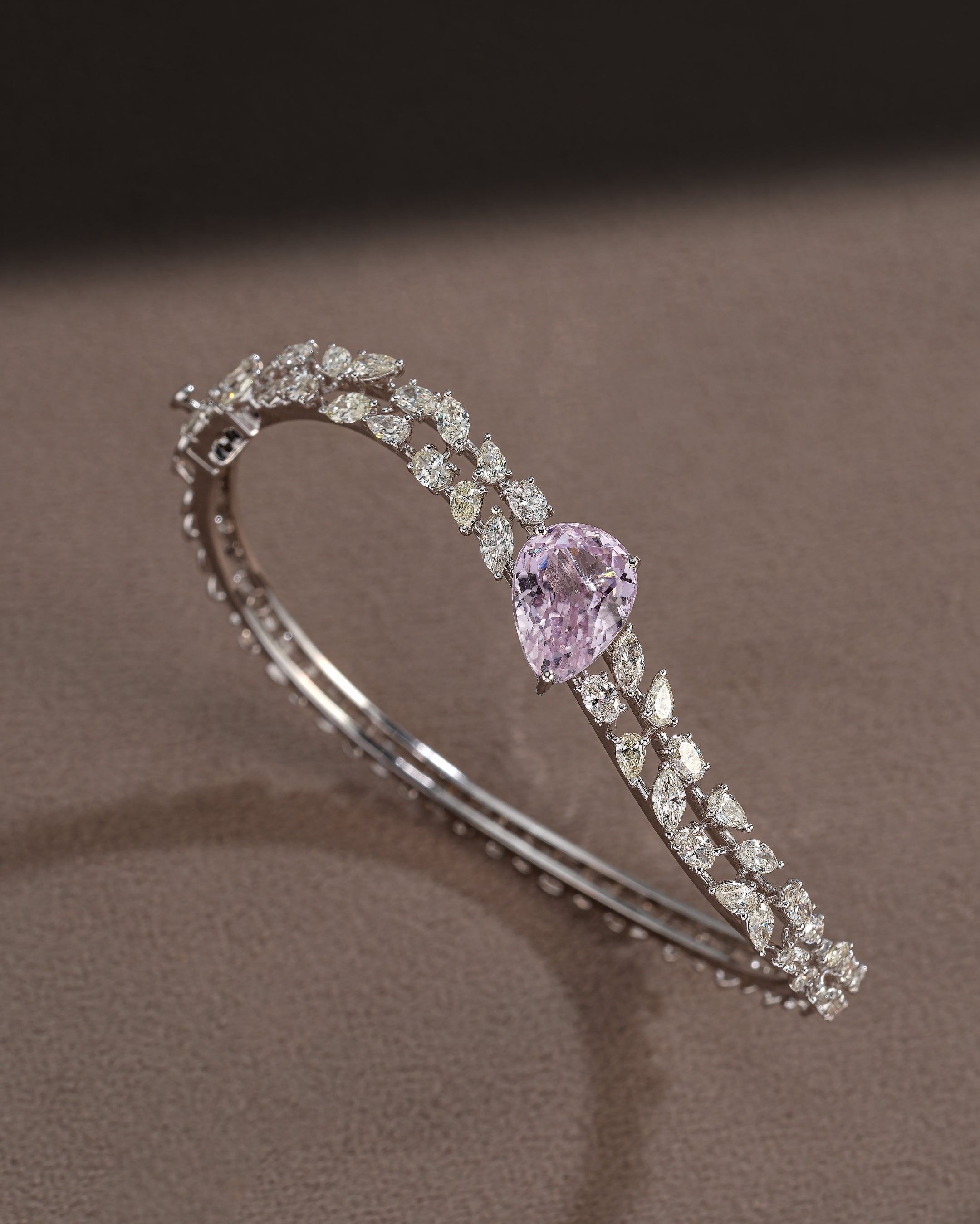 The Kunzite Halo Cuff