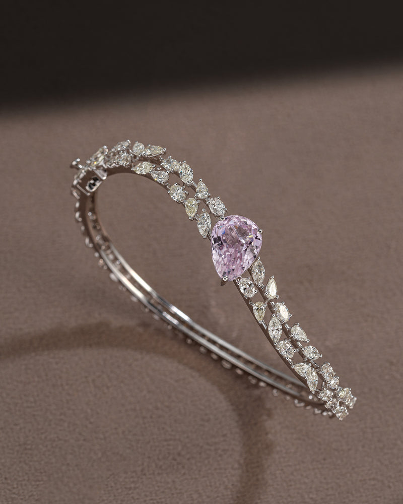 The Kunzite Halo Cuff