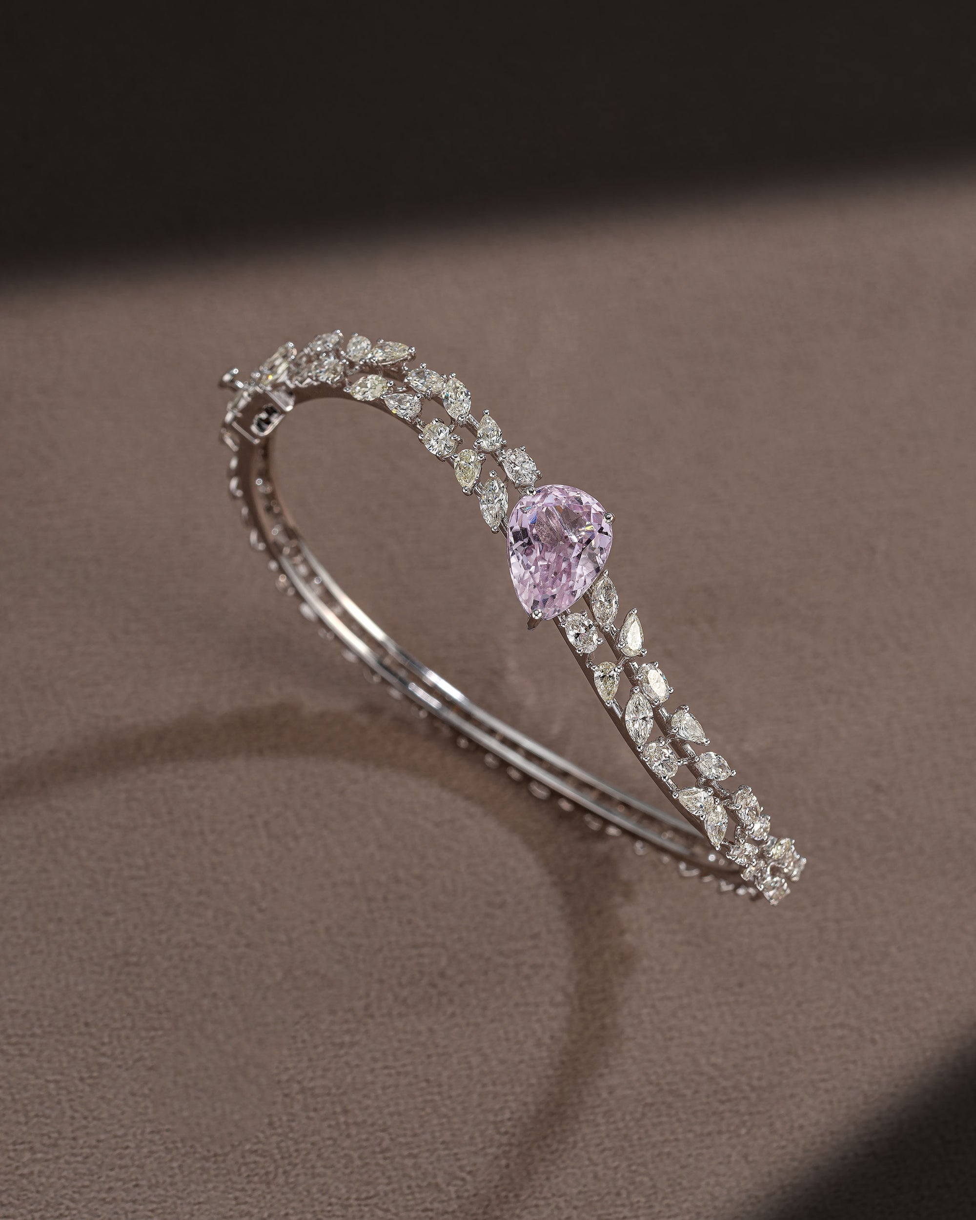 The Kunzite Halo Cuff