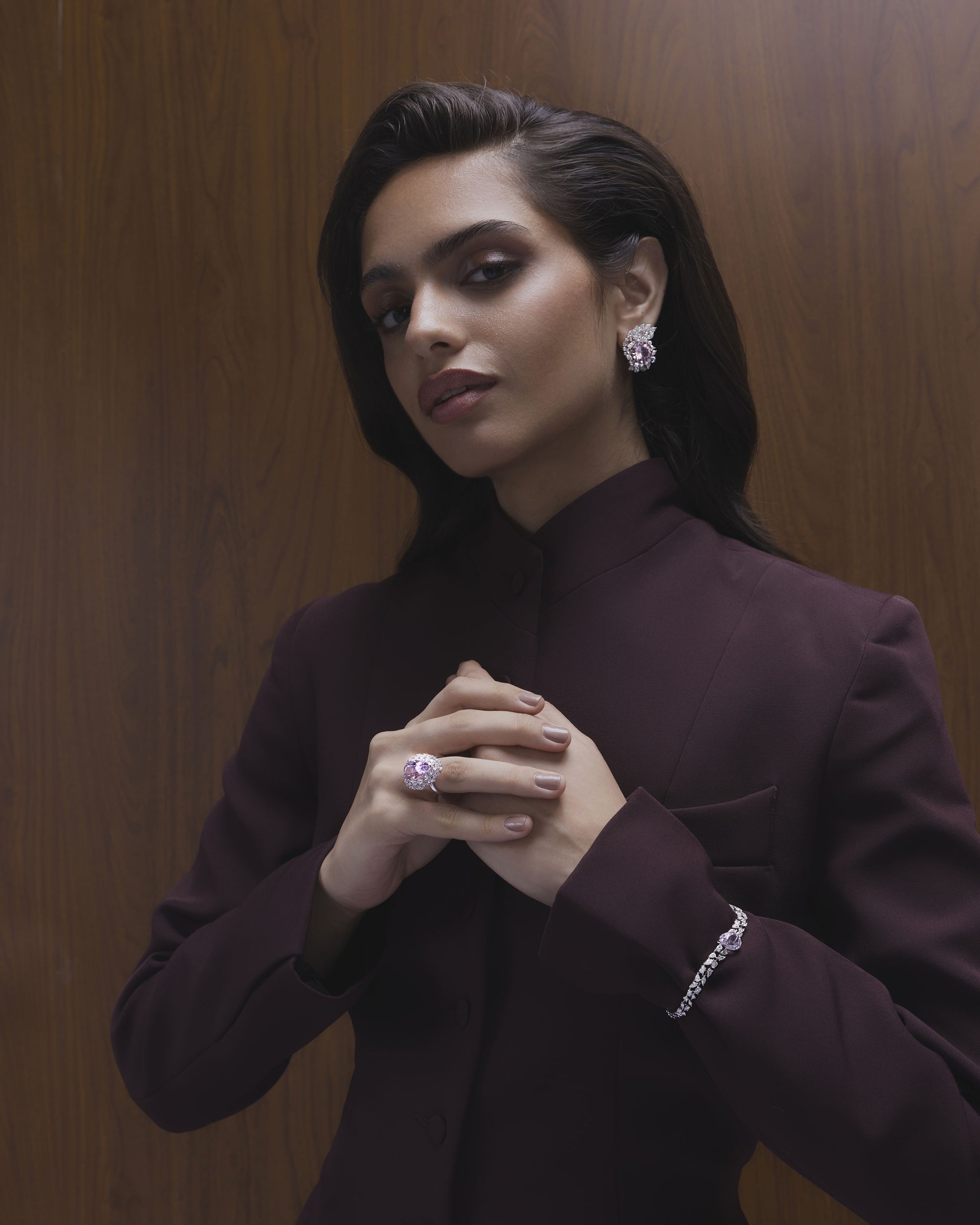 The Kunzite Halo Cuff