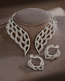 Classic Silhouette Diamond Collar Necklace