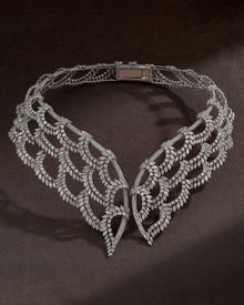 Classic Silhouette Diamond Collar Necklace