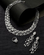 The Elanis Pavé Diamond necklace & The Elanis Pavé Spirals