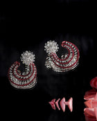 Crimson Radiance Ruby Diamond Studs