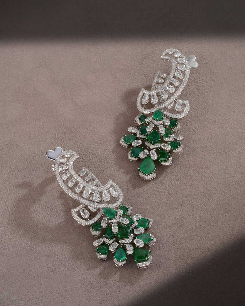 Verdant Bloom Emerald & Diamond Drops