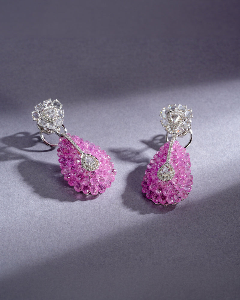 Rosette Pink Sapphire Oval Elegance