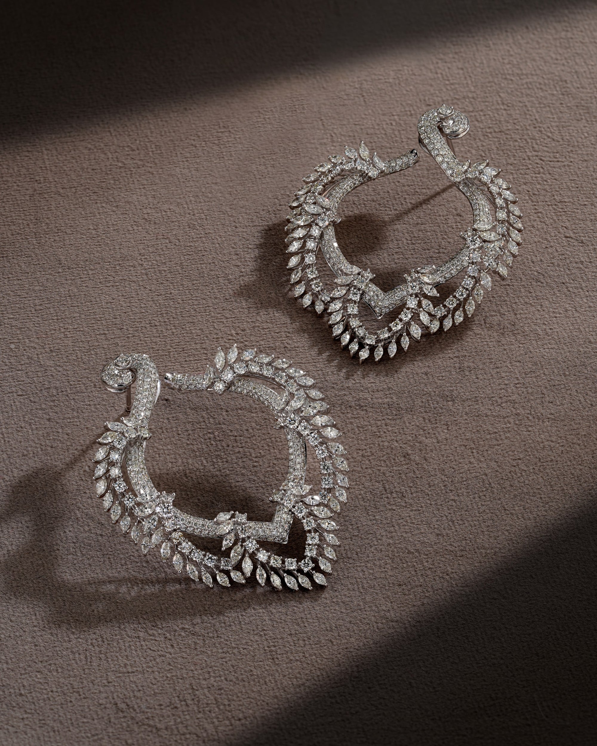 Pearl Whisper Diamond Earrings