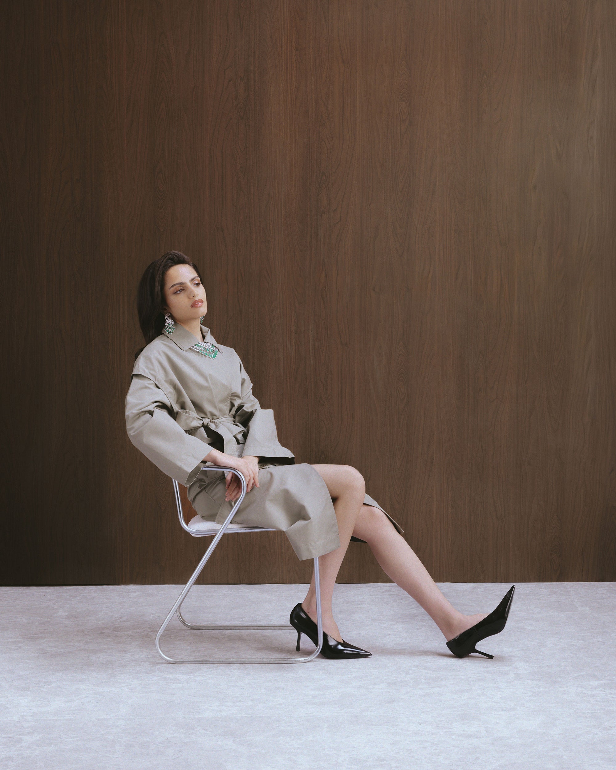 Empress Tier Zambian Emerald Diamond Necklace