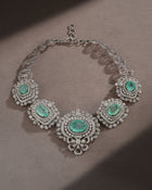 Imperial Frost Russian Emerald Diamond Necklace