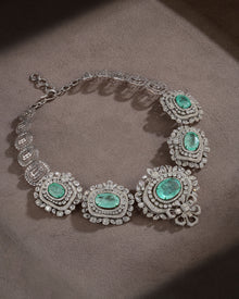 Imperial Frost Russian Emerald Diamond Necklace