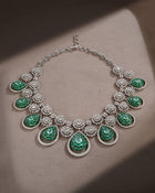 Imperial Verdure Russian Emerald Diamond Necklace