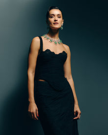 Imperial Verdure Russian Emerald Diamond Necklace