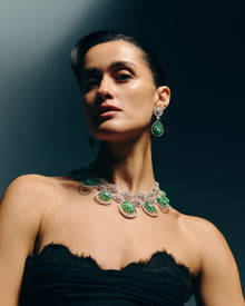 Imperial Verdure Russian Emerald Diamond Necklace
