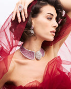 Blush Majesty Pink Sapphire Diamond Choker