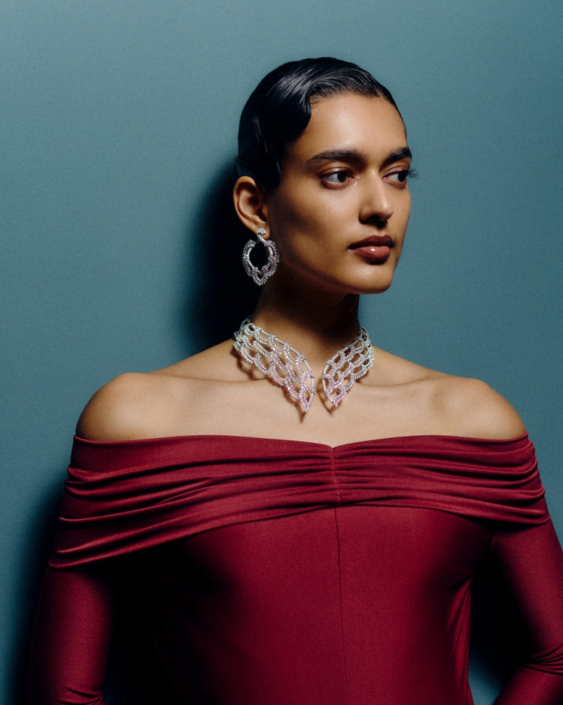 Pearl Whisper Diamond Earrings