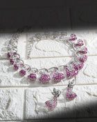 Sapphira Rosé Blush Necklace & Sapphira Rosé Blush Earrings