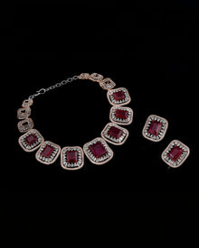 GF Ruby Regal Necklace & GF Ruby Regal Earrings