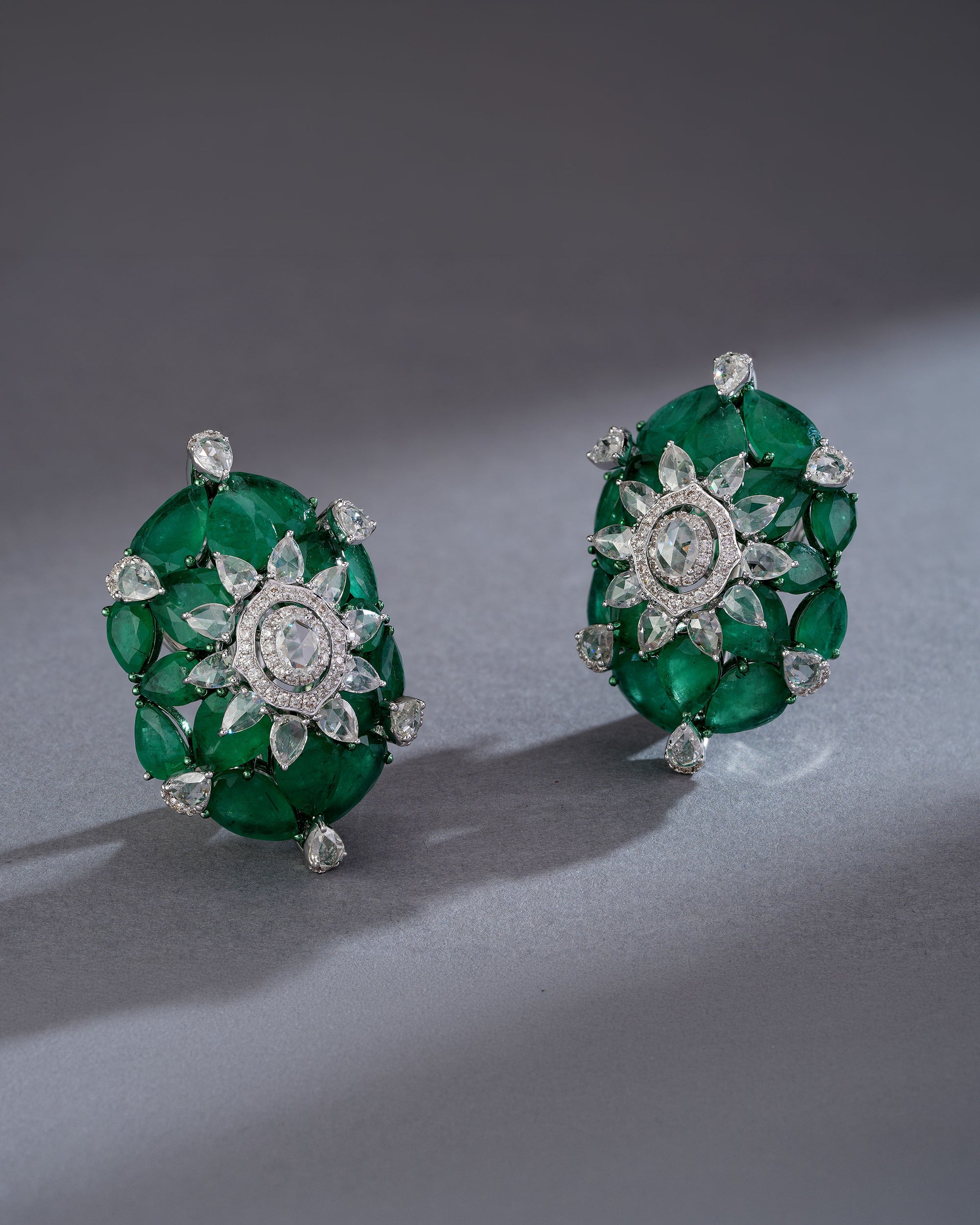 Green Monarch Zambian Emerald Stud