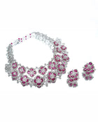 Imperial Ruby & Diamond Radiance Necklace & Imperial Ruby Spark Earrings