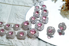 Celestial Arc Tourmaline Diamond Necklace & Tourmaline Whisper Diamond Earrings