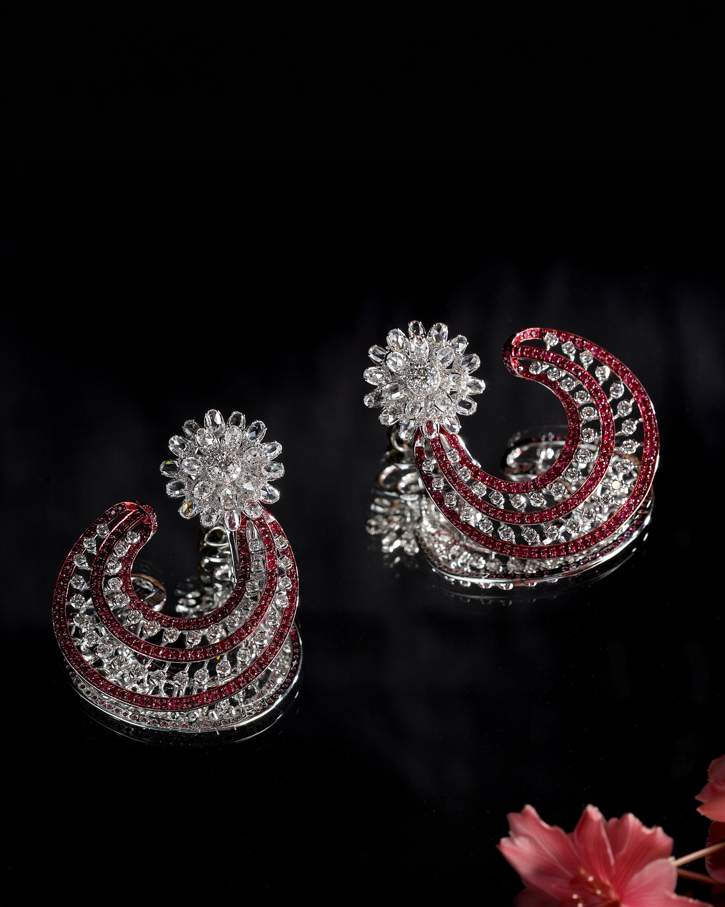 Imperial Ruby Crest Diamond Necklace