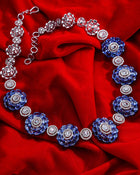 Royal Tanzanite & Diamond Grande Necklace & Royal Tanzanite Whisper Earrings