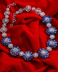 Royal Tanzanite & Diamond Grande Necklace & Royal Tanzanite Whisper Earrings