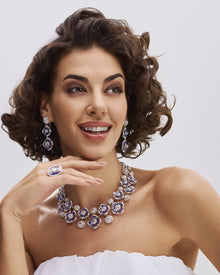Eternal Twilight Tanzanite Diamond Collar & Velvet Dusk Tanzanite Diamond Drops