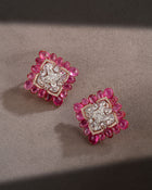 Blush Spark Pink Tourmaline Diamond Earrings
