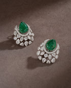 Emerald Crown Diamond Stud Drops