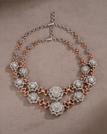 Regal Halo Diamond Necklace (Upper)