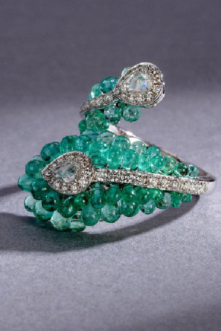 The Emerald Cascade Ring