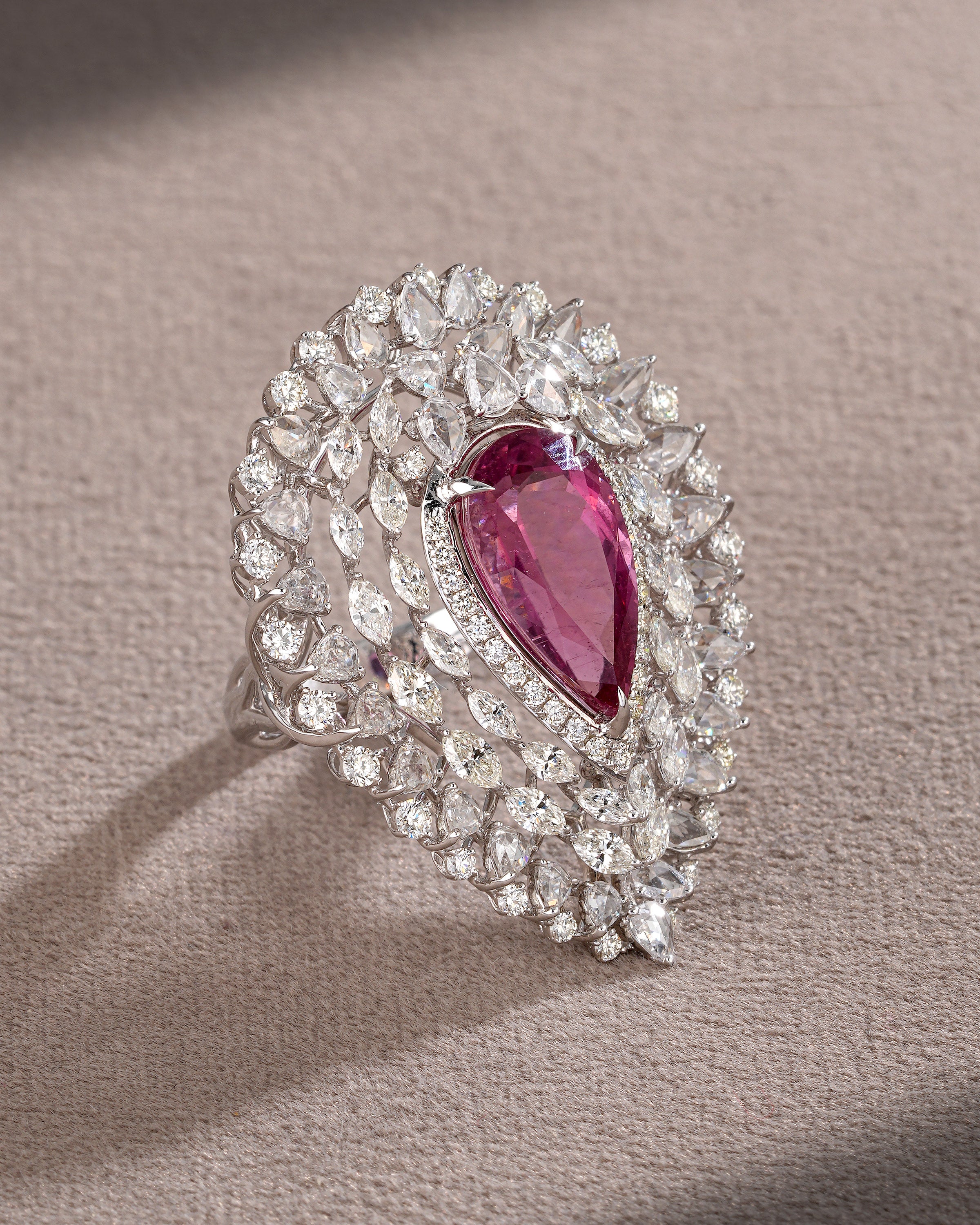 The Rivelia Rubellite Ring