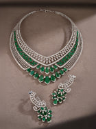 Empress Tier Zambian Emerald Diamond Necklace