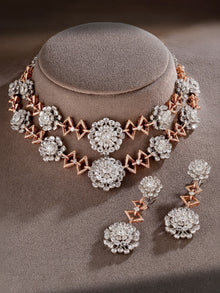 Regal Halo Diamond Necklace