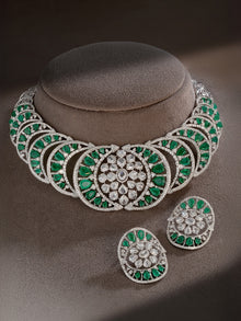 Verdant Majesty Zambian Emerald Diamond Necklace