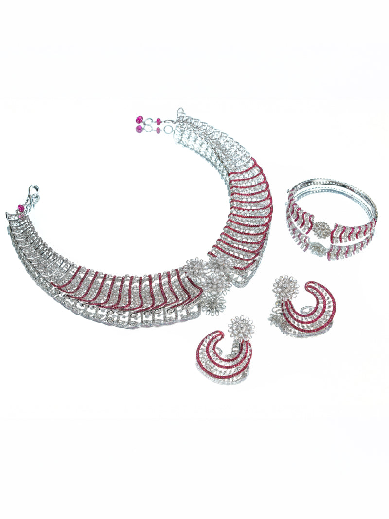 Imperial Ruby Crest Diamond Necklace