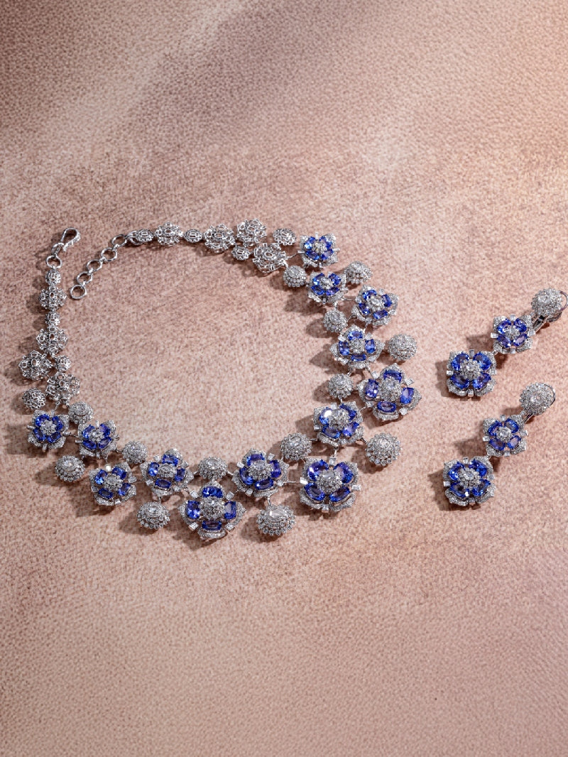 Eternal Twilight Tanzanite Diamond Collar