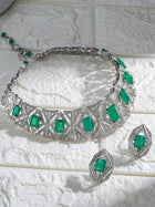 Imperial Cascade Zambian Emerald Diamond Necklace