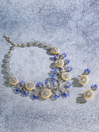 Ocean Bloom Pearl & Tanzanite Diamond Necklace